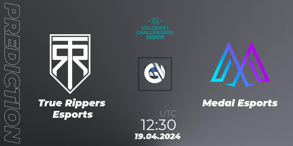 True Rippers Esports vs Medal Esports: Match Prediction. 19.04.24, VALORANT, VALORANT Challengers 2024 South Asia: Split 1 - Cup 2