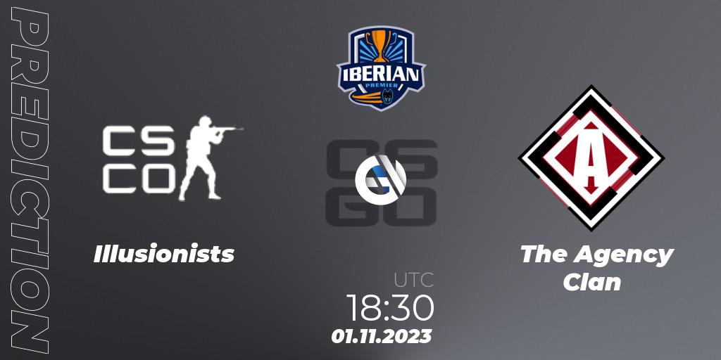 Illusionists vs The Agency Clan: Match Prediction. 01.11.2023 at 18:30, Counter-Strike (CS2), Dogmination Iberian Premier 2023: Online Stage