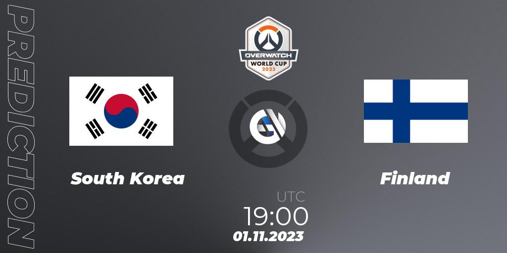 South Korea vs Finland: Match Prediction. 01.11.23, Overwatch, Overwatch World Cup 2023