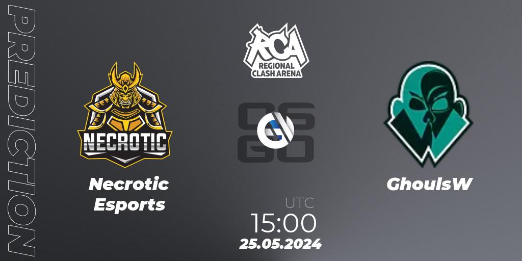 Necrotic Esports vs GhoulsW: Match Prediction. 25.05.2024 at 15:00, Counter-Strike (CS2), Regional Clash Arena Europe: Closed Qualifier