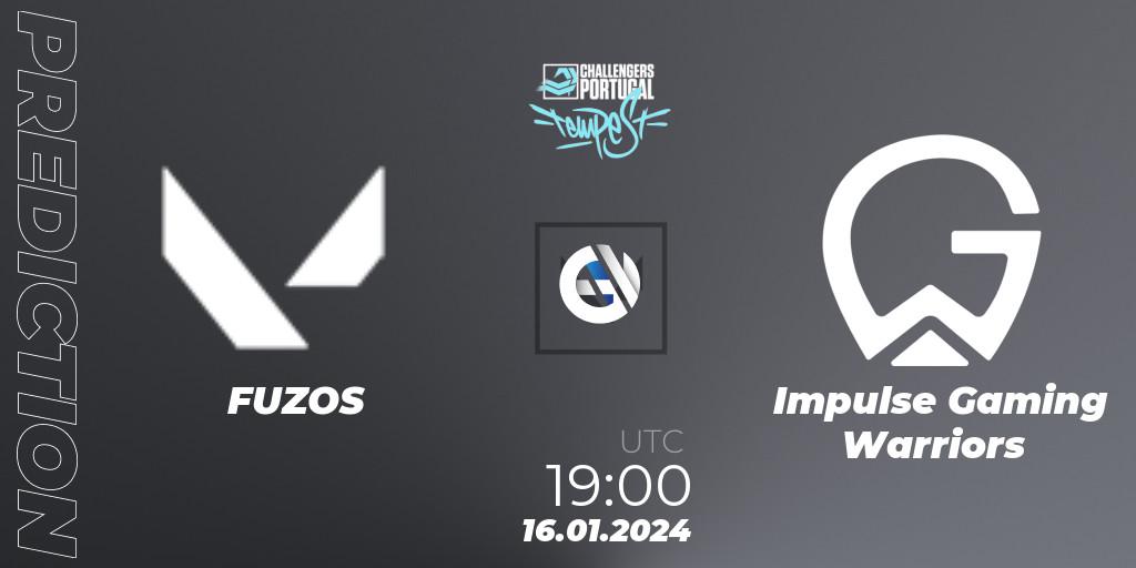 FUZOS vs Impulse Gaming Warriors: Match Prediction. 16.01.2024 at 19:00, VALORANT, VALORANT Challengers 2024 Portugal: Tempest Split 1