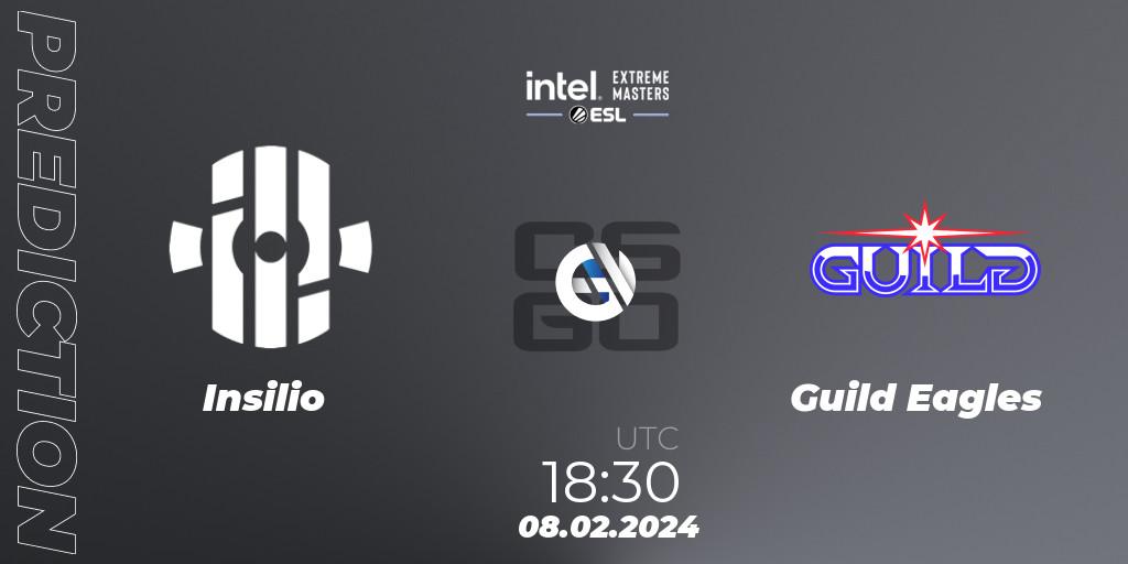 Insilio vs Guild Eagles: Match Prediction. 08.02.2024 at 18:30, Counter-Strike (CS2), Intel Extreme Masters China 2024: European Closed Qualifier