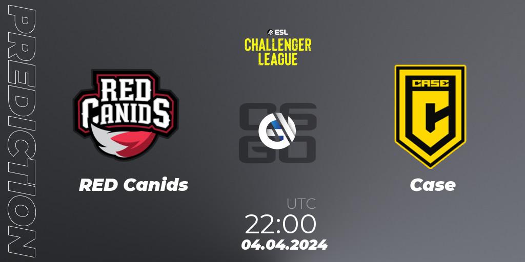 RED Canids vs Case: Match Prediction. 04.04.24, CS2 (CS:GO), ESL Challenger League Season 47: South America