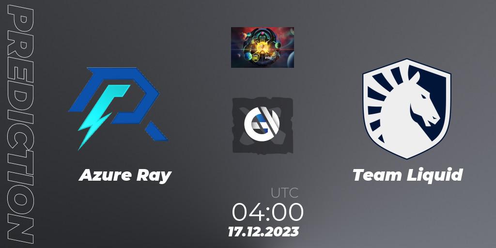 Azure Ray vs Team Liquid: Match Prediction. 17.12.23, Dota 2, ESL One - Kuala Lumpur 2023