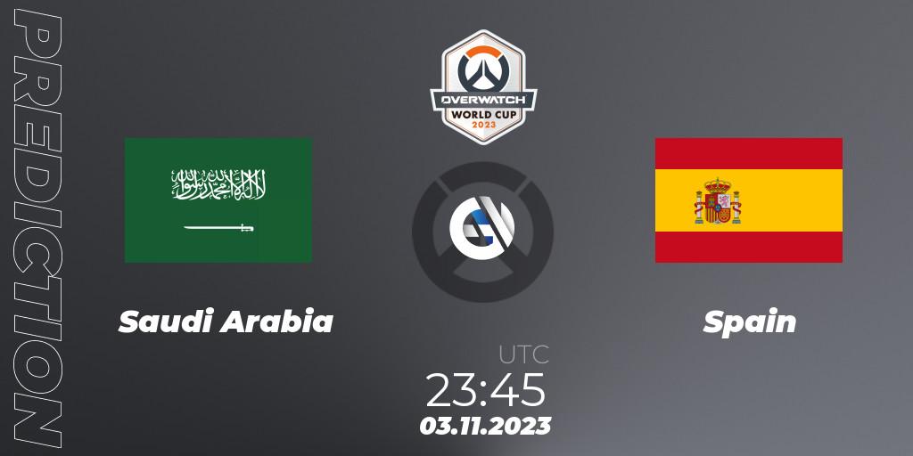 Saudi Arabia vs Spain: Match Prediction. 03.11.2023 at 23:45, Overwatch, Overwatch World Cup 2023