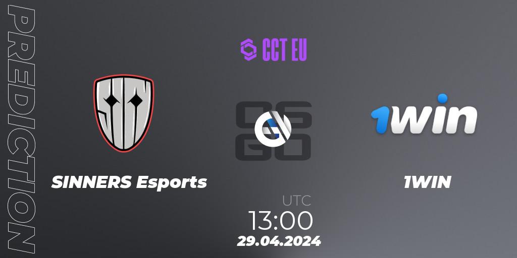 SINNERS Esports vs 1WIN: Match Prediction. 29.04.2024 at 13:15, Counter-Strike (CS2), CCT Season 2 Europe Series 1
