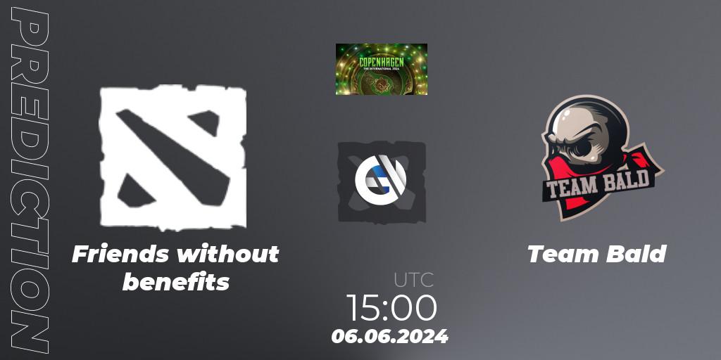 Friends without benefits vs Team Bald: Match Prediction. 06.06.2024 at 15:00, Dota 2, The International 2024: Western Europe Open Qualifier #1