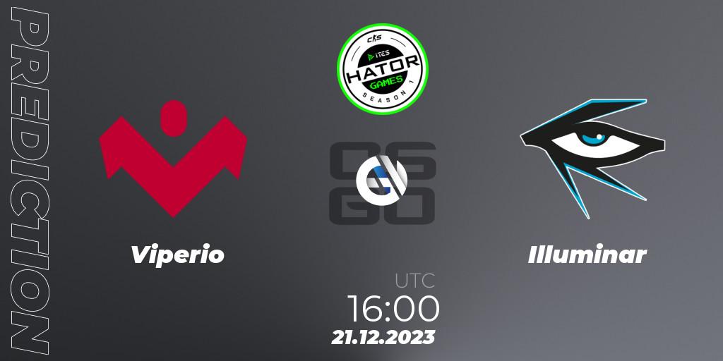 Viperio vs Illuminar: Match Prediction. 21.12.2023 at 16:10, Counter-Strike (CS2), HATOR Games #1