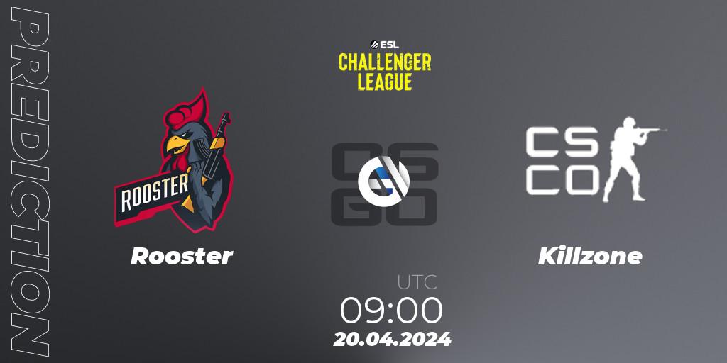 Rooster vs Killzone: Match Prediction. 08.05.2024 at 09:00, Counter-Strike (CS2), ESL Challenger League Season 47: Oceania