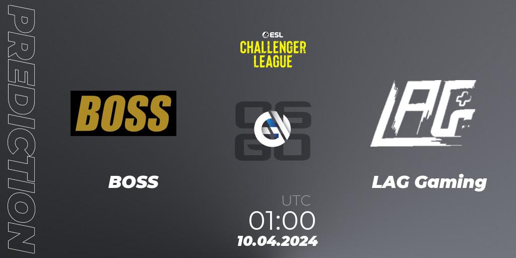 BOSS vs LAG Gaming: Match Prediction. 10.04.24, CS2 (CS:GO), ESL Challenger League Season 47: North America