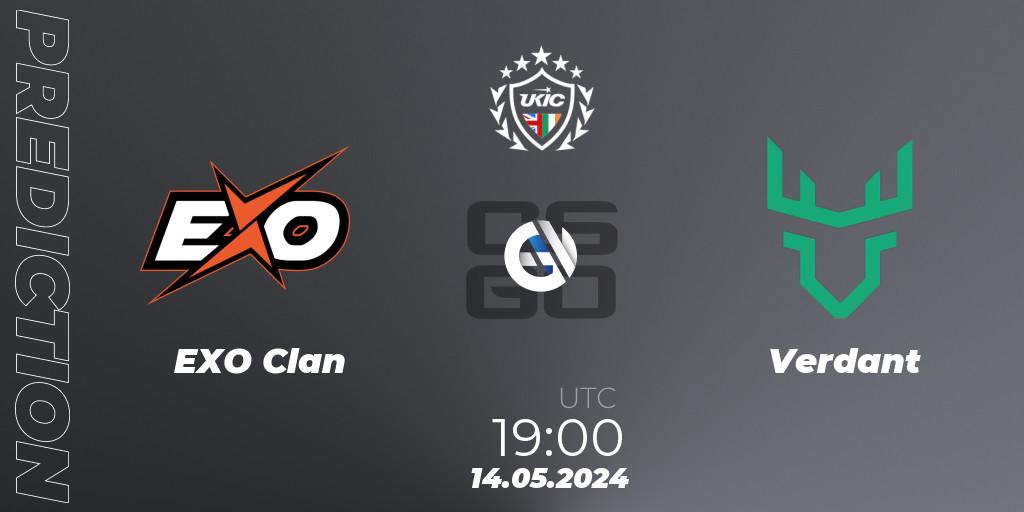 EXO Clan vs Verdant: Match Prediction. 17.05.2024 at 18:00, Counter-Strike (CS2), UKIC League Season 2: Division 1