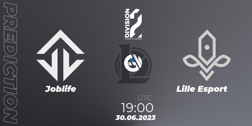 Joblife vs Lille Esport: Match Prediction. 30.06.2023 at 19:00, LoL, LFL Division 2 Summer 2023 - Group Stage