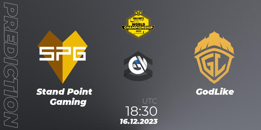Stand Point Gaming vs GodLike: Match Prediction. 16.12.2023 at 17:40, Call of Duty, CODM World Championship 2023