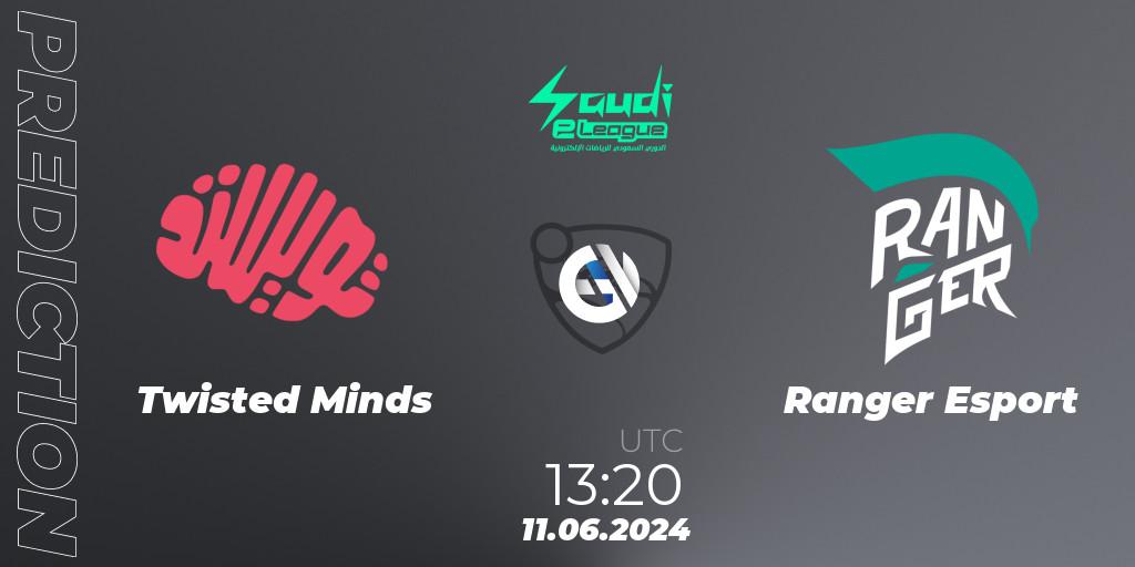 Twisted Minds vs Ranger Esport: Match Prediction. 11.06.2024 at 13:20, Rocket League, Saudi eLeague 2024 - Major 2