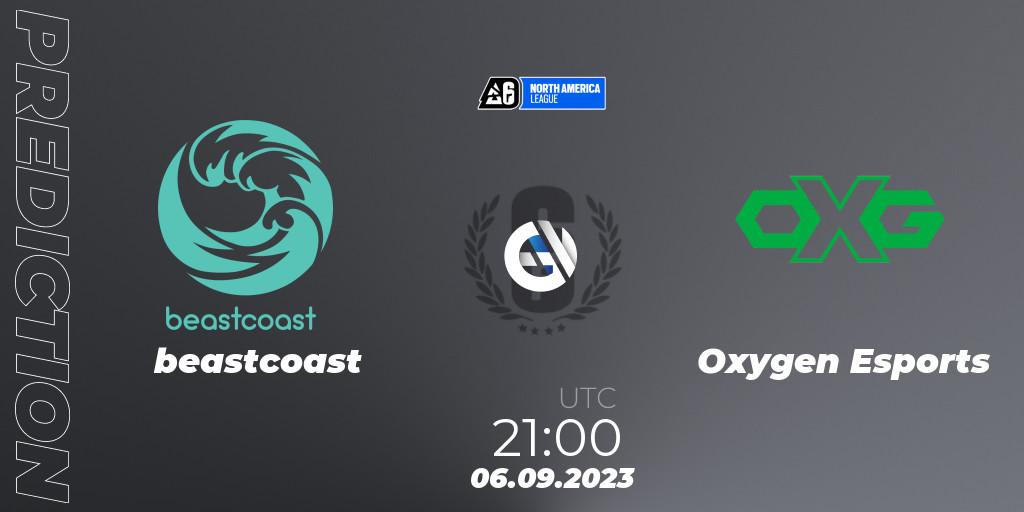beastcoast vs Oxygen Esports: Match Prediction. 06.09.2023 at 21:45, Rainbow Six, North America League 2023 - Stage 2