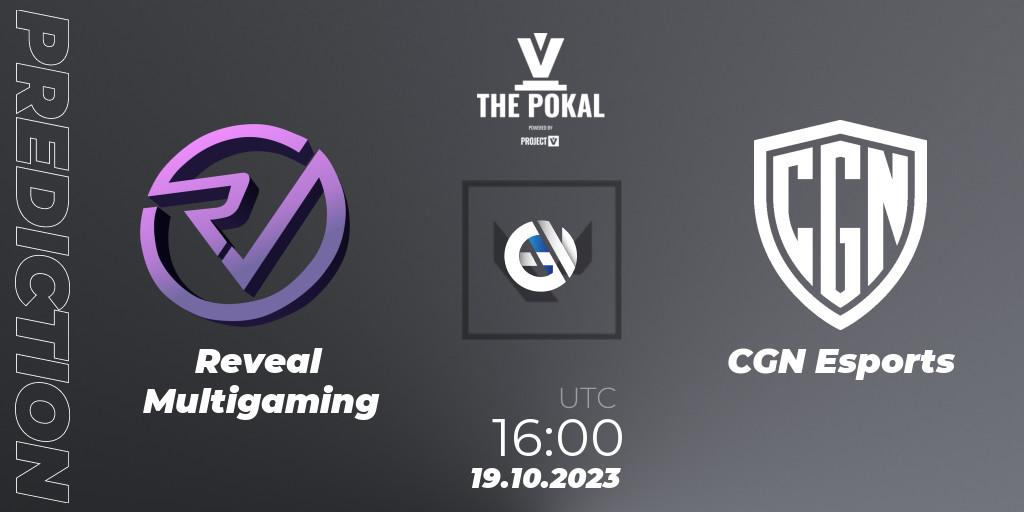 Reveal Multigaming vs CGN Esports: Match Prediction. 19.10.2023 at 16:00, VALORANT, PROJECT V 2023: THE POKAL
