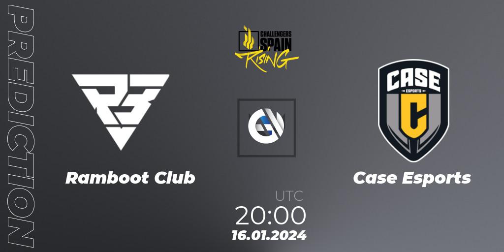 Ramboot Club vs Case Esports: Match Prediction. 16.01.2024 at 19:50, VALORANT, VALORANT Challengers 2024 Spain: Rising Split 1