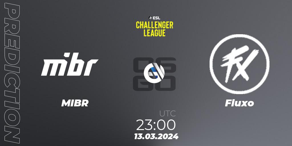 MIBR vs Fluxo: Match Prediction. 05.04.2024 at 22:30, Counter-Strike (CS2), ESL Challenger League Season 47: South America
