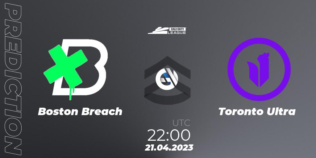Boston Breach vs Toronto Ultra: Match Prediction. 21.04.2023 at 22:00, Call of Duty, Call of Duty League 2023: Stage 4 Major