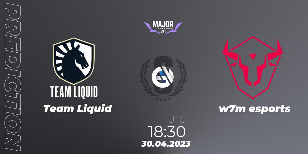 Team Liquid vs w7m esports: Match Prediction. 30.04.2023 at 17:45, Rainbow Six, BLAST R6 Major Copenhagen 2023