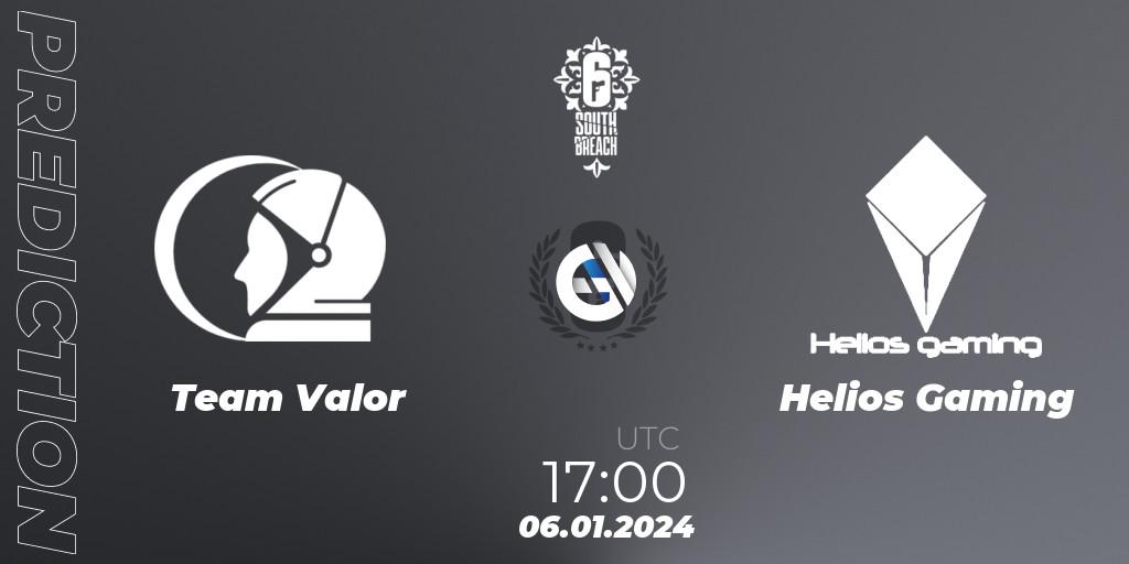 Team Valor vs Helios Gaming: Match Prediction. 06.01.2024 at 17:00, Rainbow Six, R6 South Breach