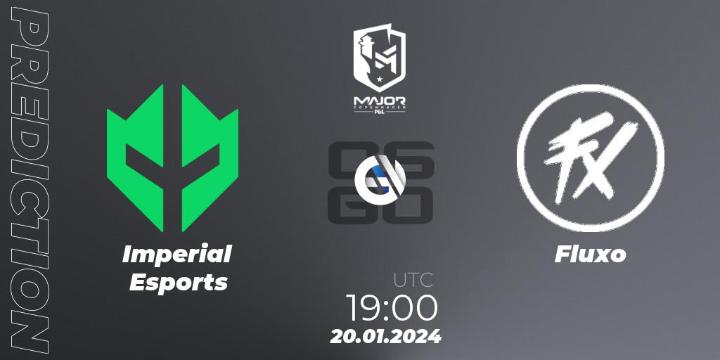 Imperial Esports vs Fluxo: Match Prediction. 20.01.2024 at 19:10, Counter-Strike (CS2), PGL CS2 Major Copenhagen 2024 South America RMR Closed Qualifier