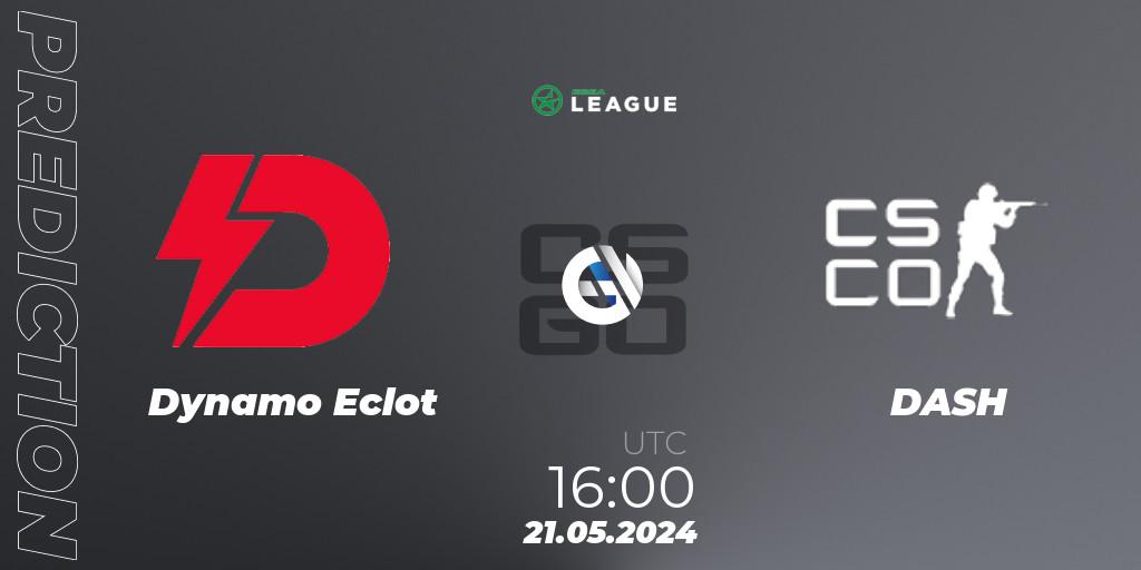 Dynamo Eclot vs DASH: Match Prediction. 21.05.2024 at 16:00, Counter-Strike (CS2), ESEA Season 49: Advanced Division - Europe