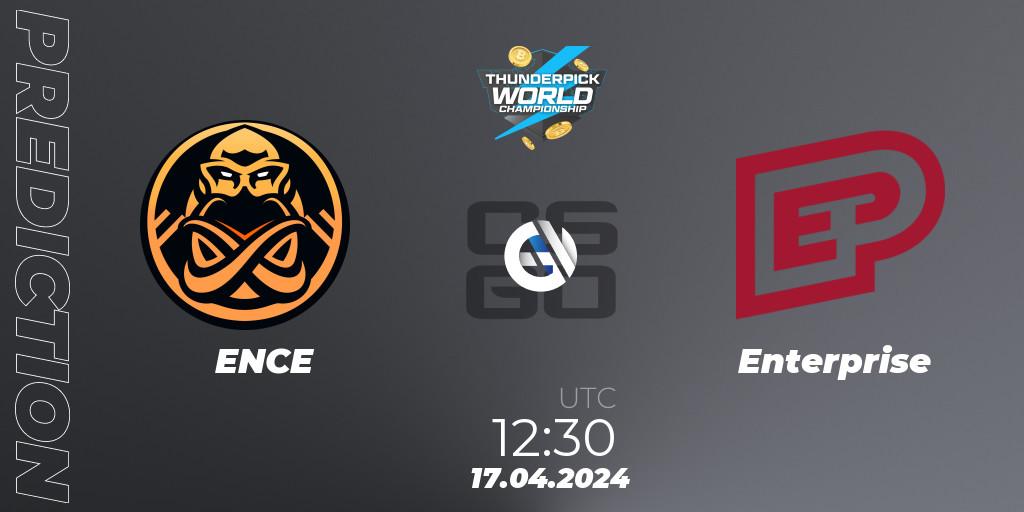 ENCE vs Enterprise: Match Prediction. 17.04.24, CS2 (CS:GO), Thunderpick World Championship 2024: European Series #1