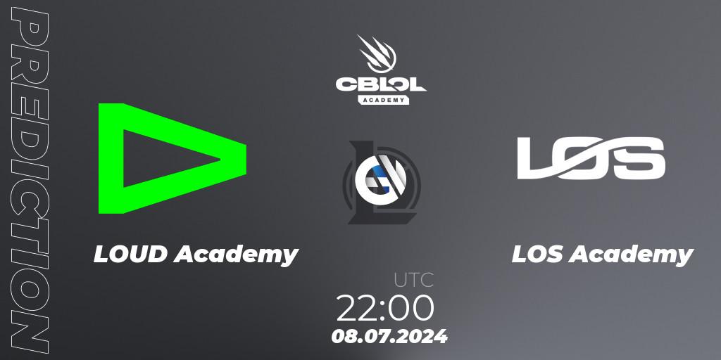 LOUD Academy vs LOS Academy: Match Prediction. 09.07.2024 at 22:00, LoL, CBLOL Academy 2024