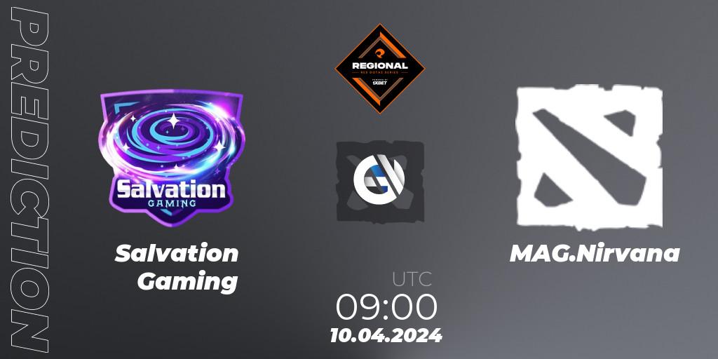 Salvation Gaming vs MAG.Nirvana: Match Prediction. 10.04.2024 at 09:00, Dota 2, RES Regional Series: SEA #2