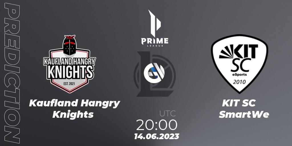 Kaufland Hangry Knights vs KIT SC SmartWe: Match Prediction. 14.06.2023 at 20:00, LoL, Prime League 2nd Division Summer 2023