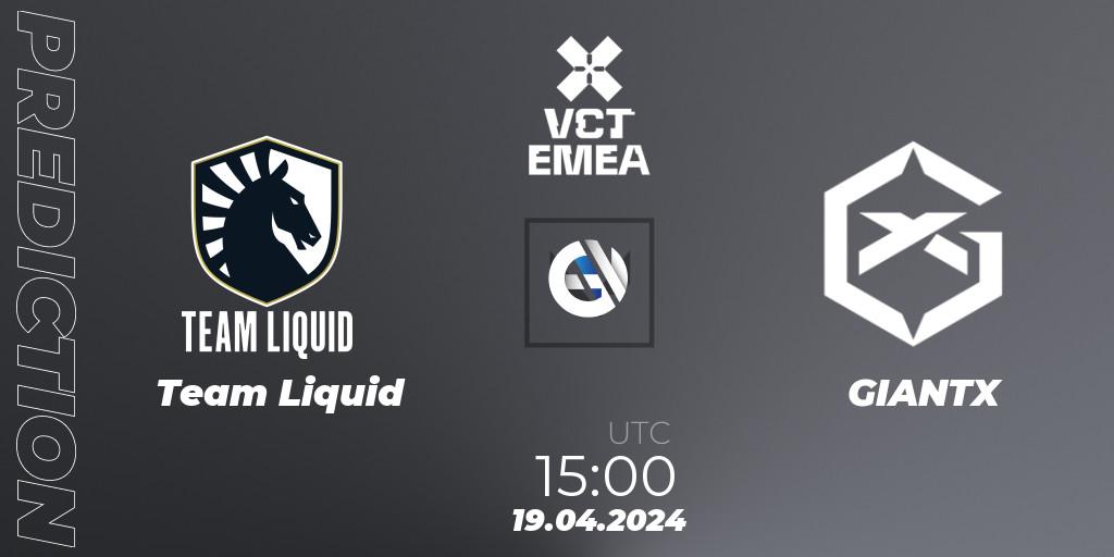 Team Liquid vs GIANTX: Match Prediction. 19.04.24, VALORANT, VALORANT Champions Tour 2024: EMEA League - Stage 1 - Group Stage