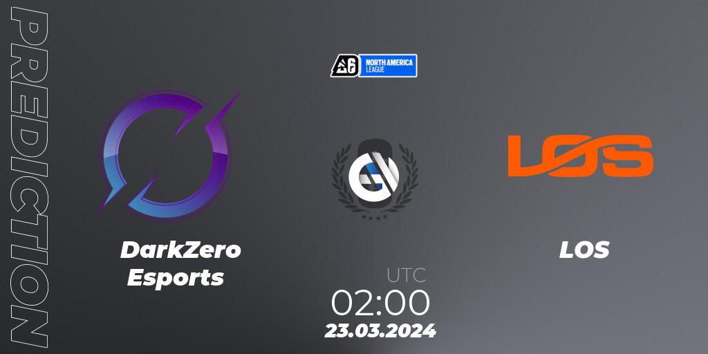 DarkZero Esports vs LOS: Match Prediction. 22.03.24, Rainbow Six, North America League 2024 - Stage 1