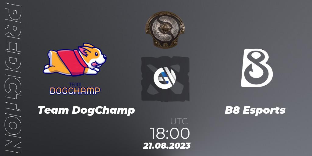 Team DogChamp vs B8 Esports: Match Prediction. 21.08.23, Dota 2, The International 2023 - North America Qualifier