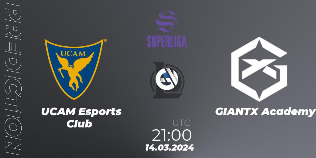 UCAM Esports Club vs GIANTX Academy: Match Prediction. 14.03.24, LoL, Superliga Spring 2024 - Group Stage
