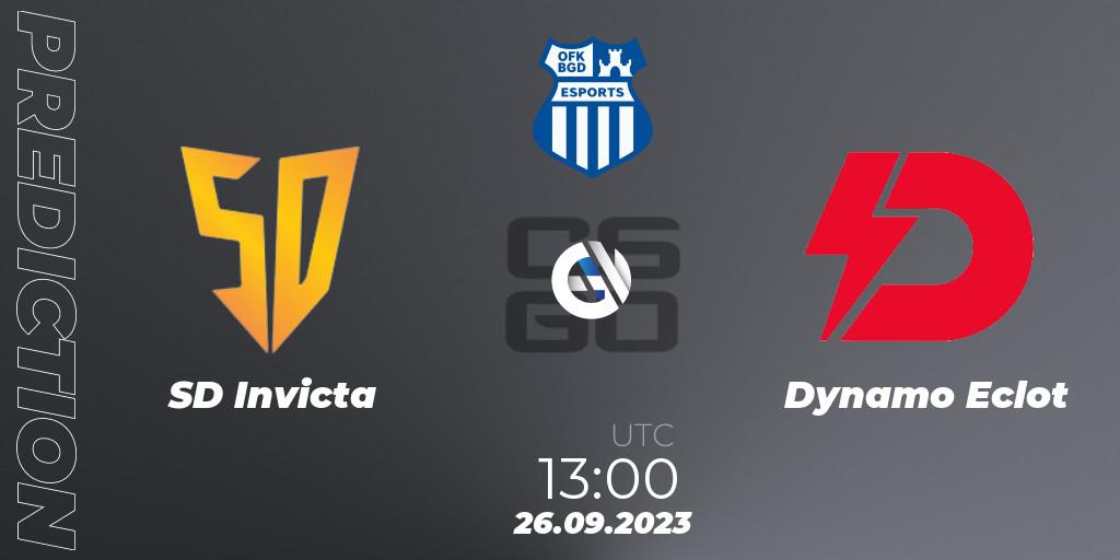 SD Invicta vs Dynamo Eclot: Match Prediction. 26.09.23, CS2 (CS:GO), OFK BGD Esports Series #1