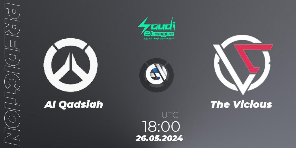 Al Qadsiah vs The Vicious: Match Prediction. 26.05.2024 at 18:00, Overwatch, Saudi eLeague 2024 - Major 2 Phase 2