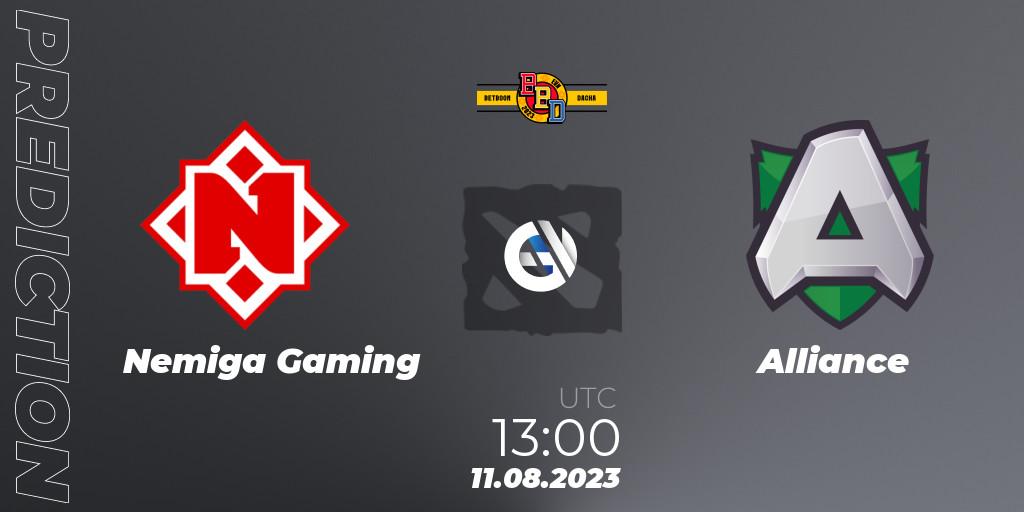 Nemiga Gaming vs Alliance: Match Prediction. 11.08.23, Dota 2, BetBoom Dacha - Online Stage