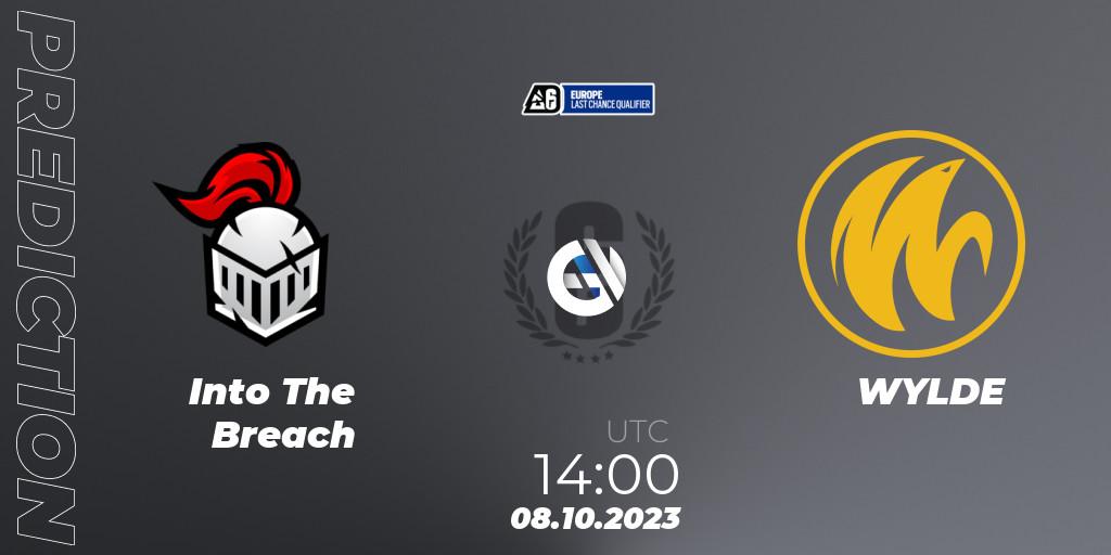 Into The Breach vs WYLDE: Match Prediction. 08.10.23, Rainbow Six, Europe League 2023 - Stage 2 - Last Chance Qualifiers