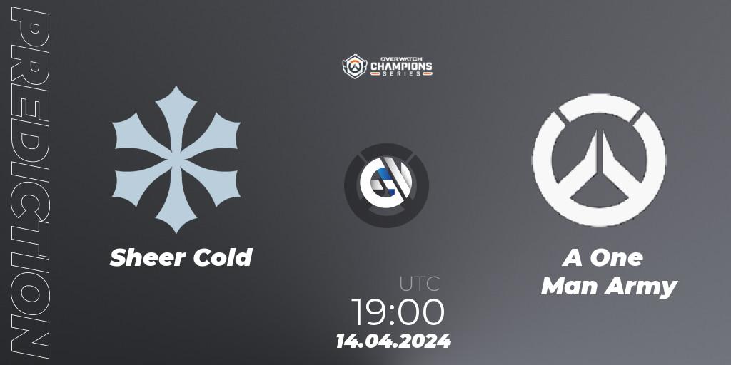 Sheer Cold vs A One Man Army: Match Prediction. 14.04.2024 at 19:00, Overwatch, Overwatch Champions Series 2024 - EMEA Stage 2 Group Stage