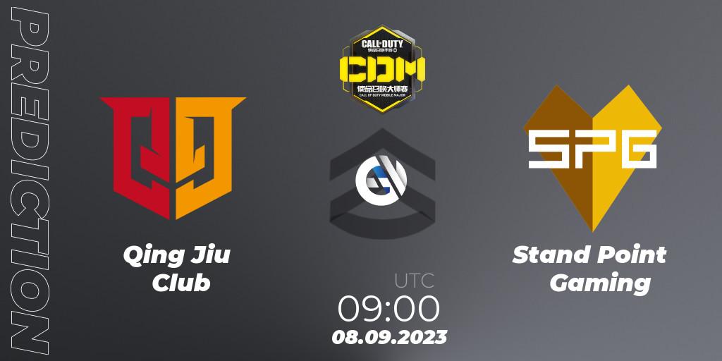 Qing Jiu Club vs Stand Point Gaming: Match Prediction. 08.09.2023 at 09:00, Call of Duty, China Masters 2023 S6: Championship