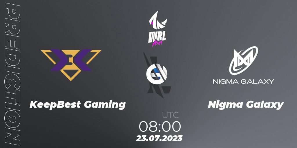 KeepBest Gaming vs Nigma Galaxy: Match Prediction. 23.07.23, Wild Rift, WRL Asia 2023 - Season 1 - Finals