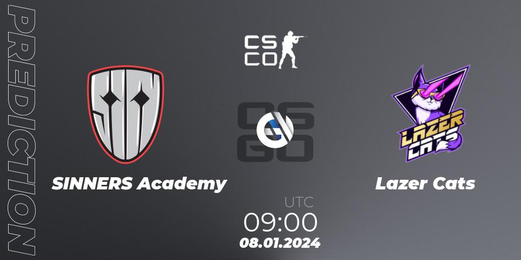 SINNERS Academy vs Lazer Cats: Match Prediction. 08.01.2024 at 09:00, Counter-Strike (CS2), European Pro League Season 14: Division 2