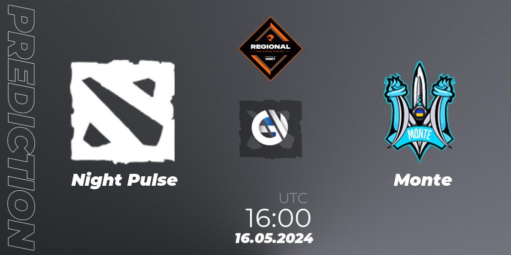 Night Pulse vs Monte: Match Prediction. 16.05.2024 at 17:20, Dota 2, RES Regional Series: EU #2