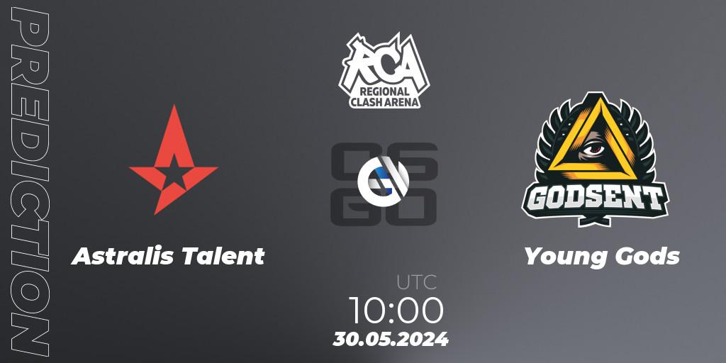 Astralis Talent vs Young Gods: Match Prediction. 30.05.2024 at 10:00, Counter-Strike (CS2), Regional Clash Arena Europe: Closed Qualifier