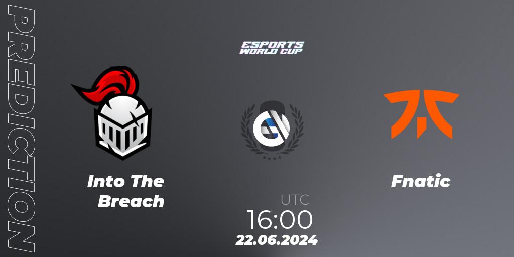Into The Breach vs Fnatic: Match Prediction. 22.06.2024 at 16:00, Rainbow Six, Esports World Cup 2024: Europe OQ