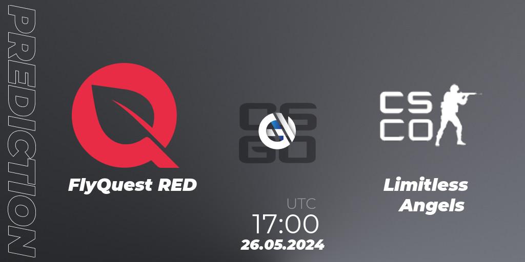 FlyQuest RED vs Limitless Angels: Match Prediction. 26.05.2024 at 17:00, Counter-Strike (CS2), Thunderpick World Championship 2024 NA Fe Closed Qualifier