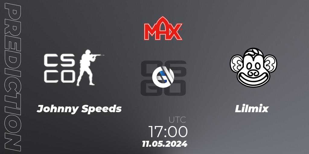Johnny Speeds vs Lilmix: Match Prediction. 11.05.2024 at 17:00, Counter-Strike (CS2), MAX Skills Tournament