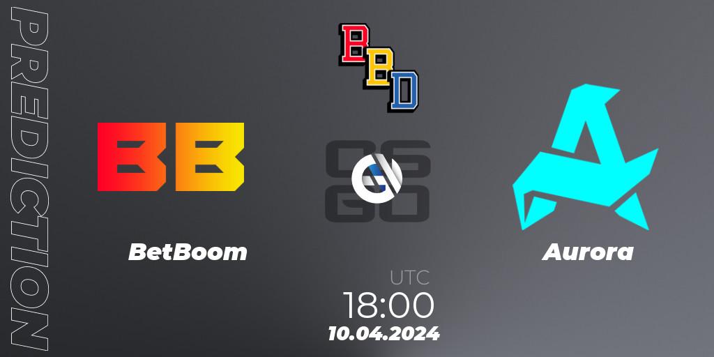 BetBoom vs Aurora: Match Prediction. 10.04.2024 at 15:00, Counter-Strike (CS2), BetBoom Dacha Belgrade 2024: European Qualifier