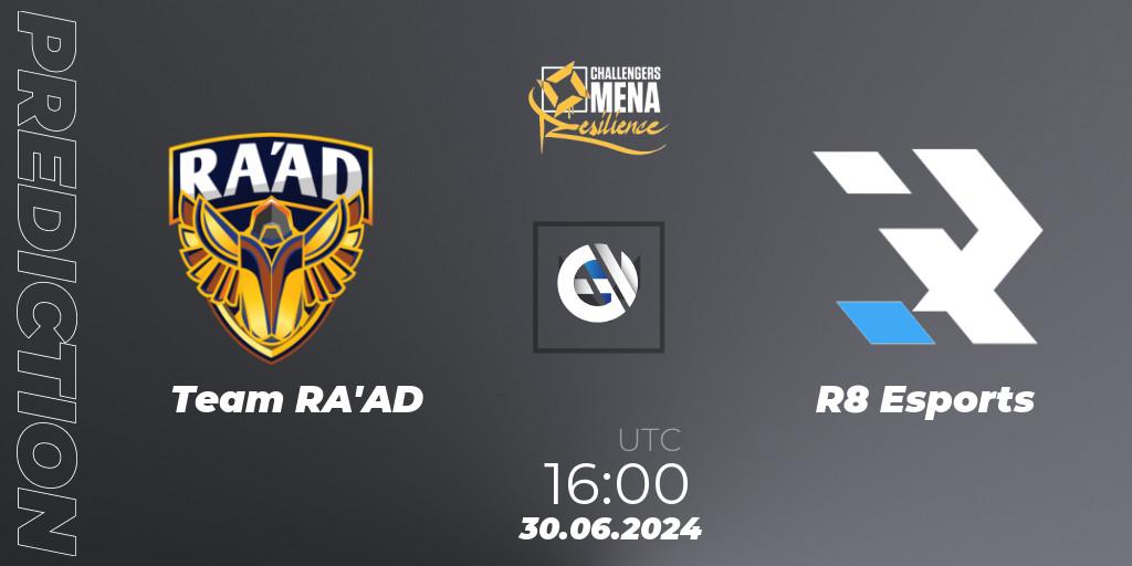Team RA'AD vs R8 Esports: Match Prediction. 30.06.2024 at 16:00, VALORANT, VALORANT Challengers 2024 MENA: Resilience Split 2 - Levant and North Africa